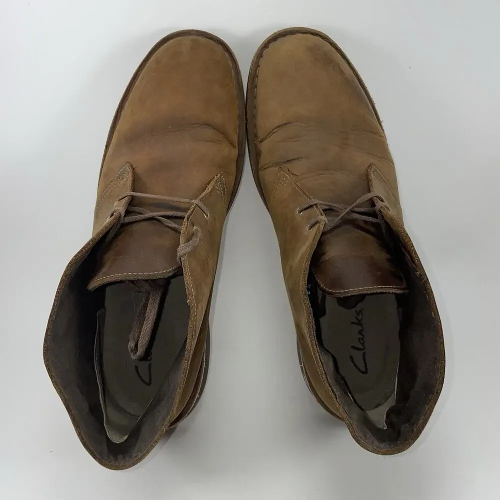 Clarks Desert Boot Mens Size 13 M Brown Beeswax Leather Chukka Ankle Boots